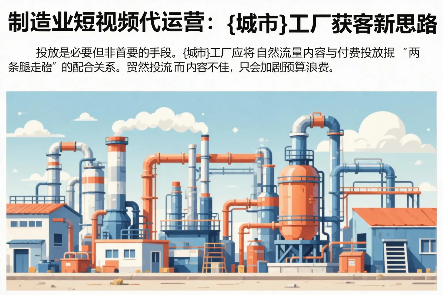制造业短视频代运营:乌达工厂获客新思路